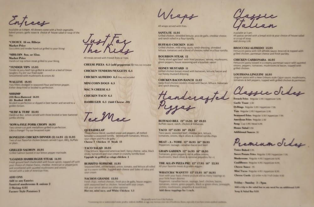 Grain Exchange Menu image 1